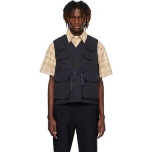 NEW ENGINEERED GARMENTS men's c one vest in navy